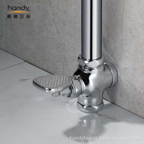 Foot Pedal Brass Toilet Flush Valve
